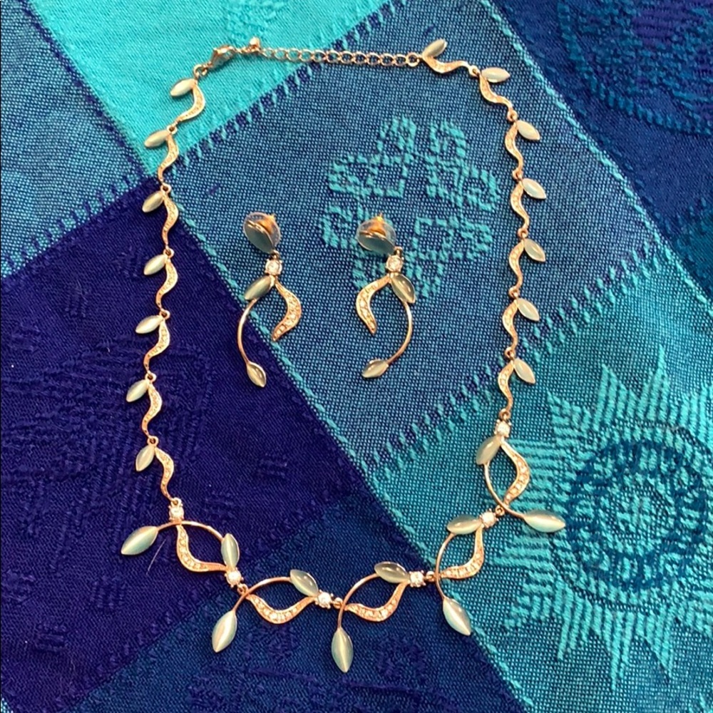 Dainty Necklace and Earring Set